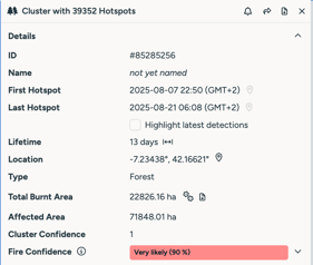 cluster menu