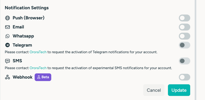 Notificattion Settings II