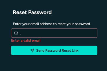 enter valid email