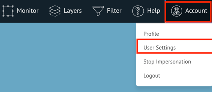 user settings